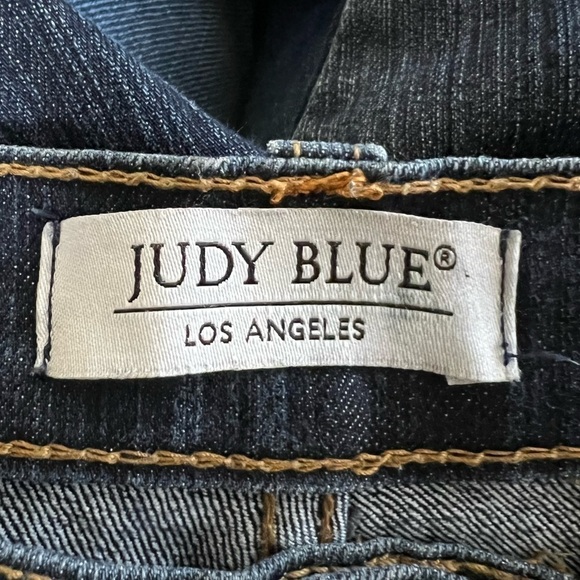 Judy Blue Los Angeles Dark Wash High Rise Button Fly Skinny Jean - Size 1 - Picture 5 of 7